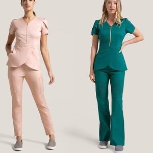 Hunter green Jaanuu scrub size L